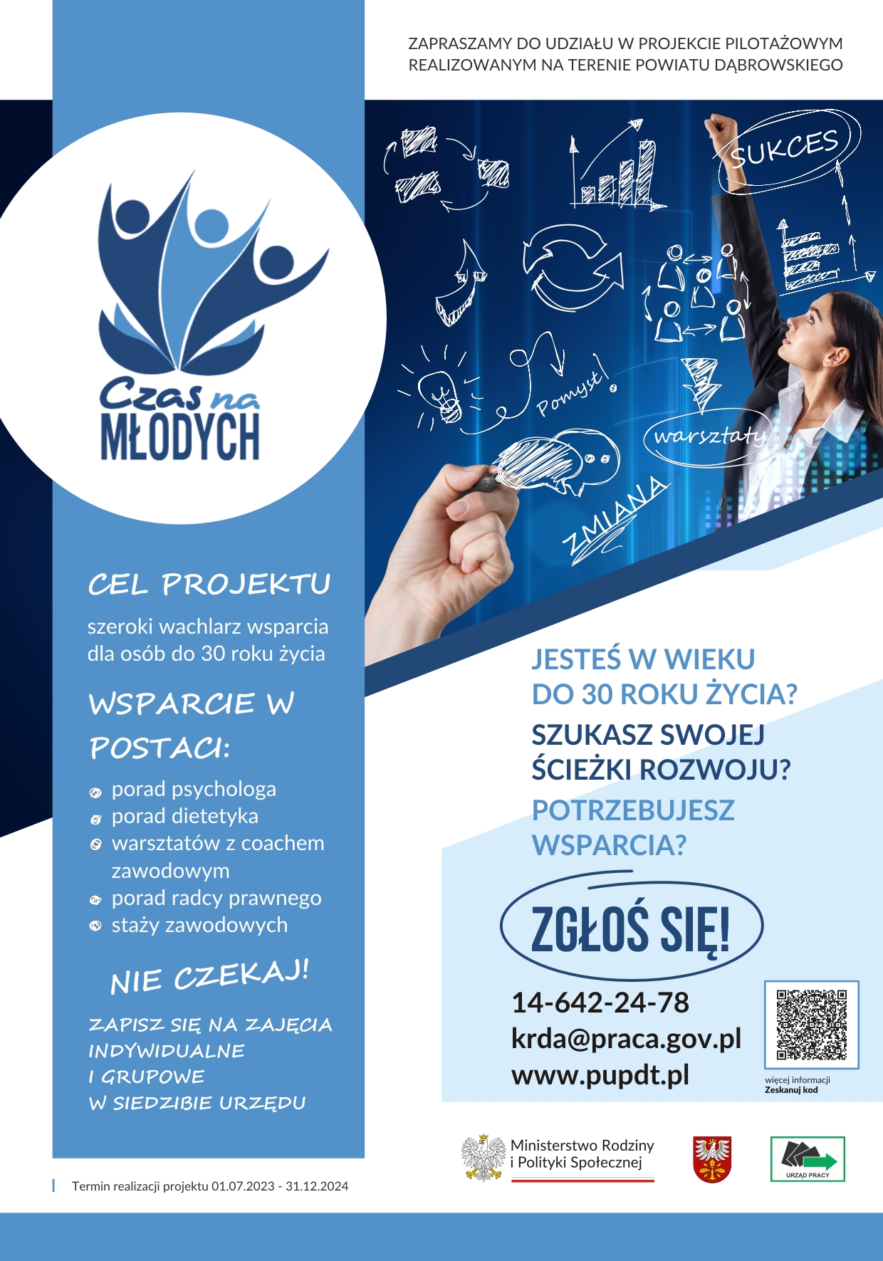 Plakat zawiera opis projektu