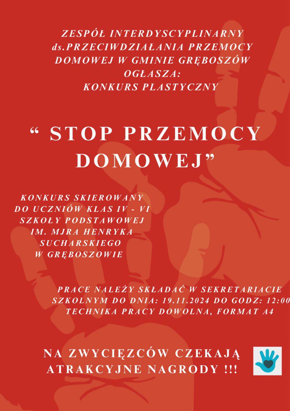 zdjęcie przedstawia opis konkursu dotyczący przemocy domowej