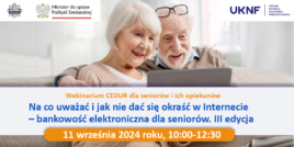 Zdjęcie przedstawia seniorów